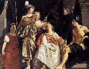 Abraham van den Tempel Minerva Crowns the Maid of Leiden oil painting reproduction
